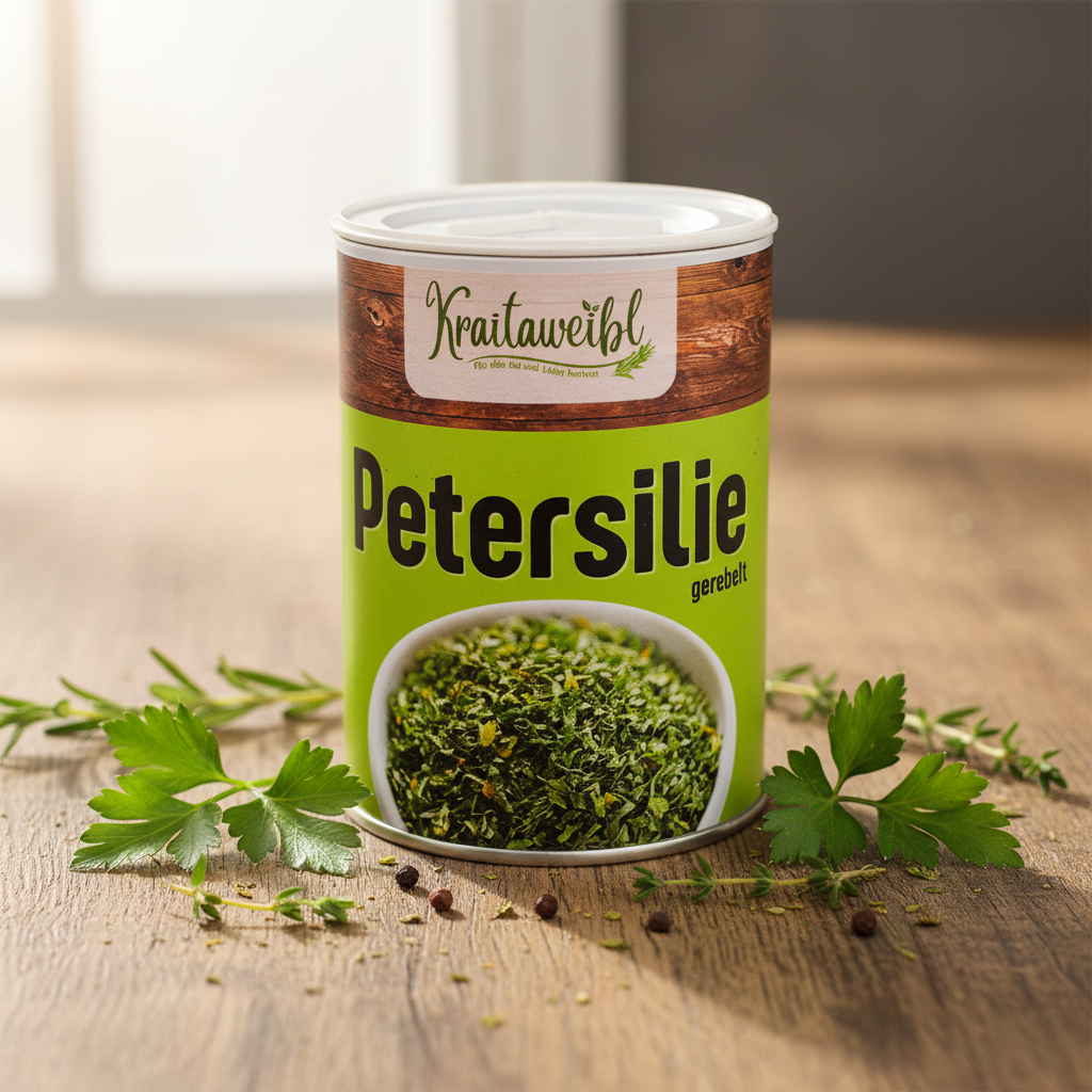 Petersilie gerebelt