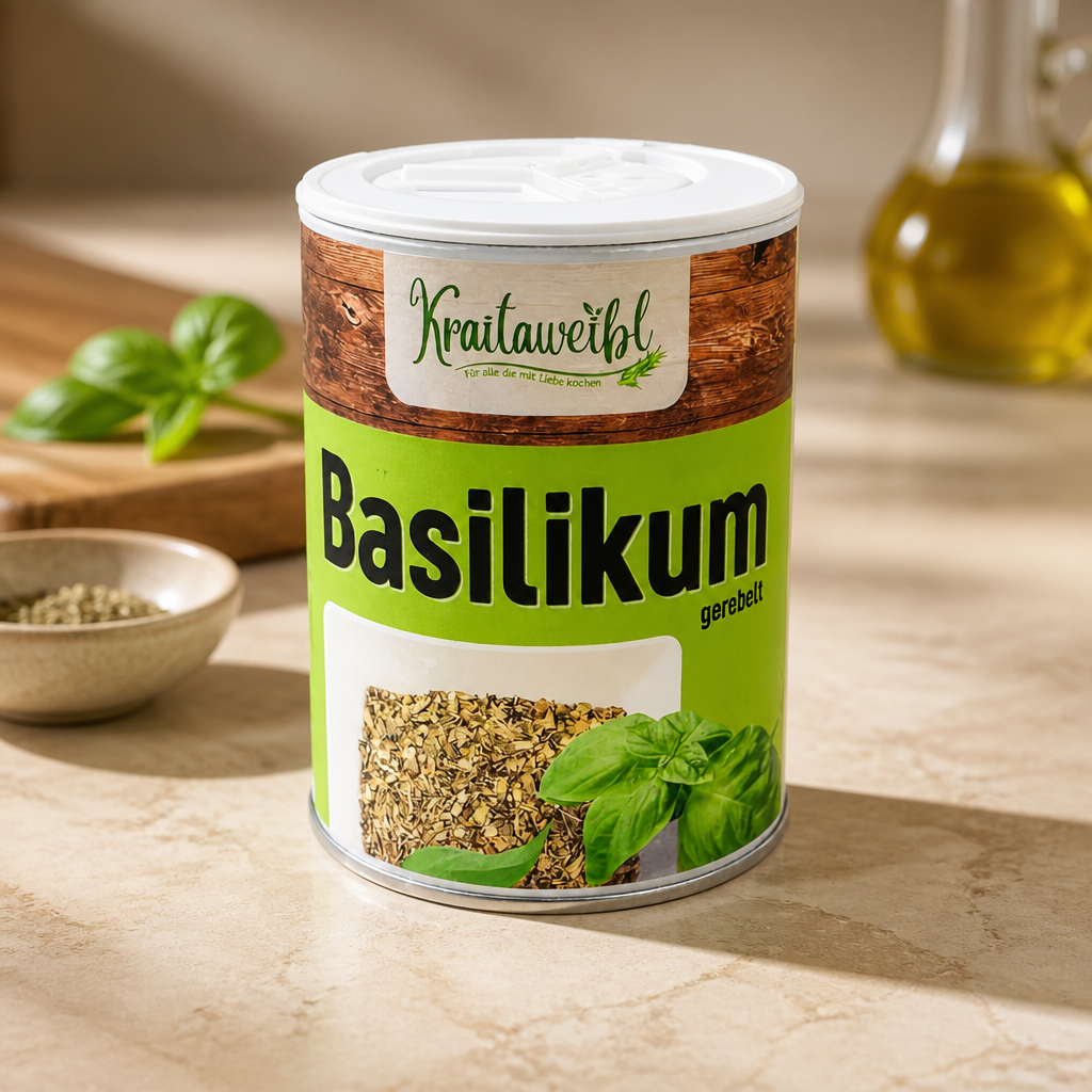 Basilikum gerebelt