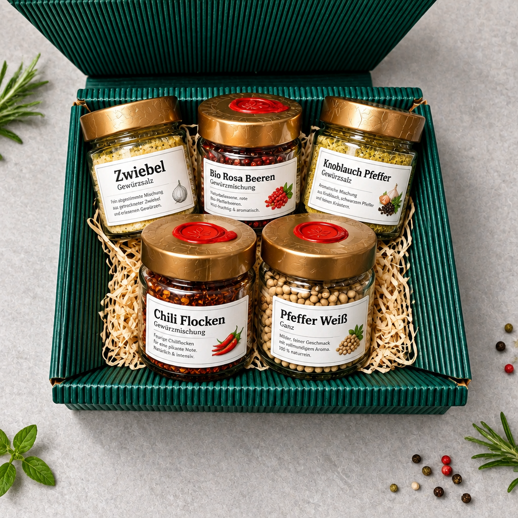 Kraitaweibl Geschenkbox Specials – 5 Gewürze mit Charakter