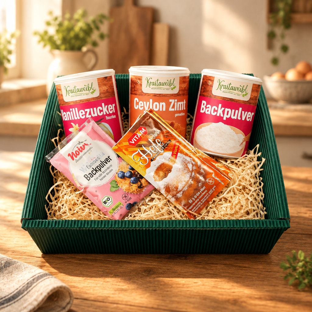 Kraitaweibl Geschenkset Backen – Zimt, Vanillezucker & Triebmittel