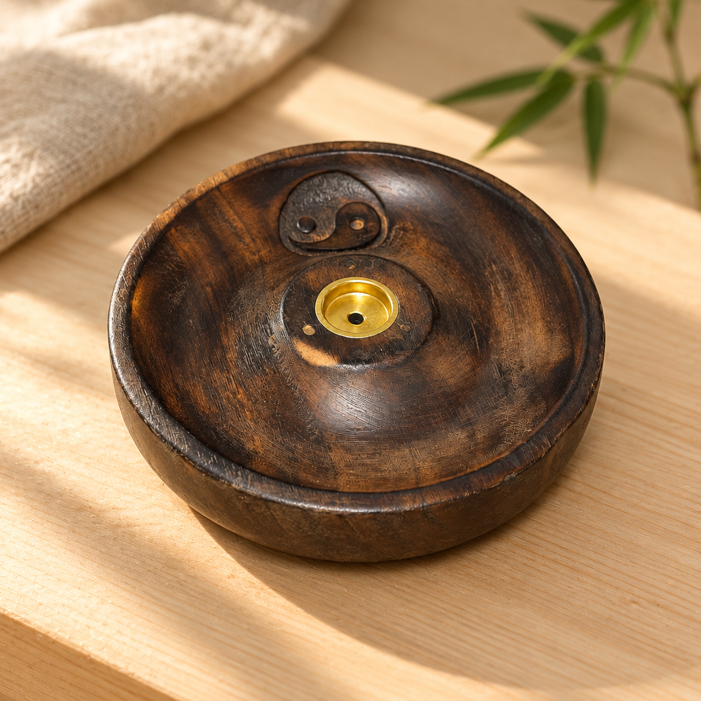 Halter für Räucherstäbchen aus Holz