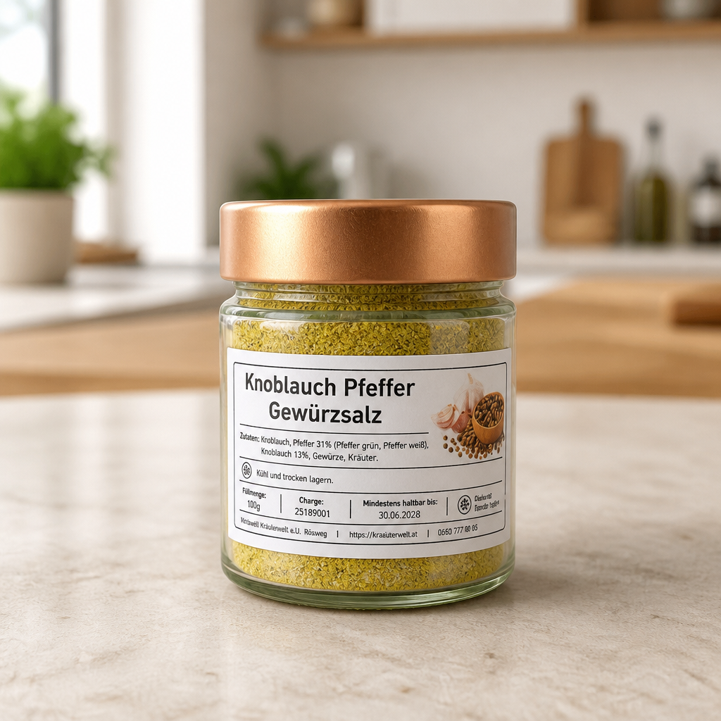 Knoblauch-Pfeffer Gewürzsalz 100g