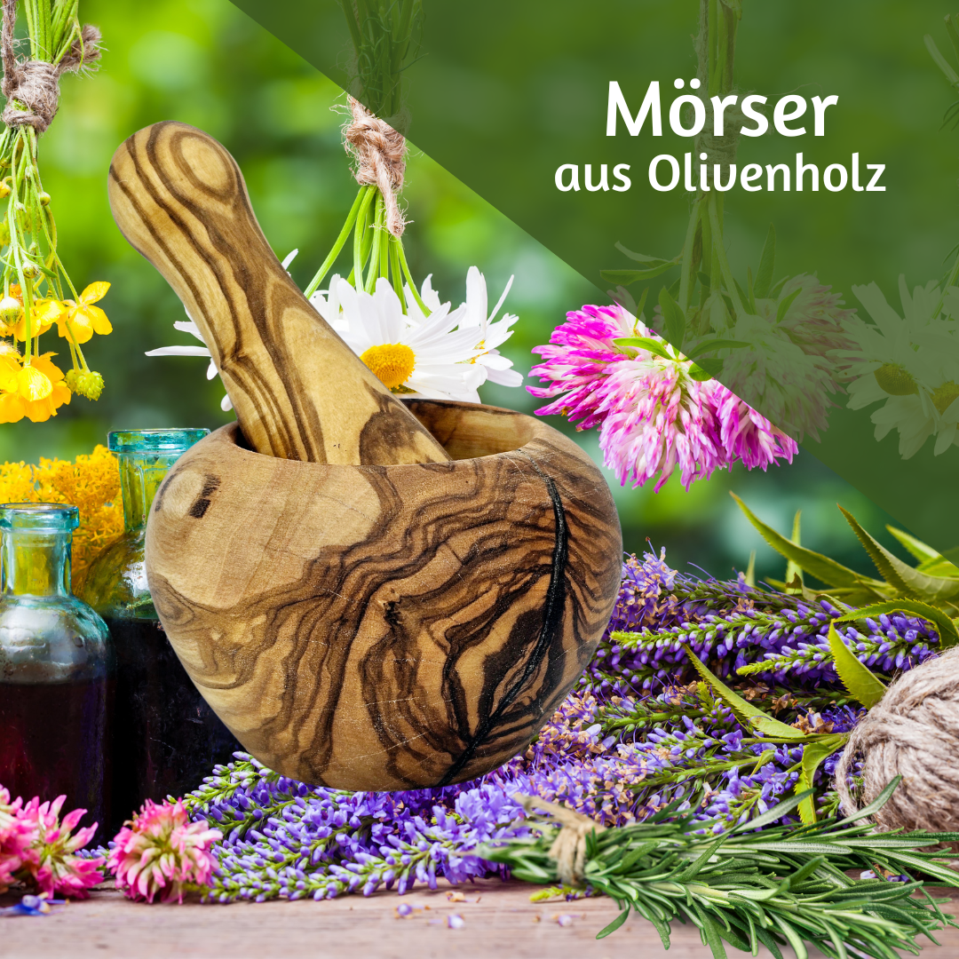 Mörser aus Olivenholz